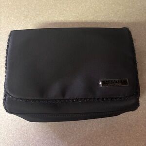 NEW Chanel Parfums Black Toiletry Makeup Travel Vacation Luxury Minimalist Bag
